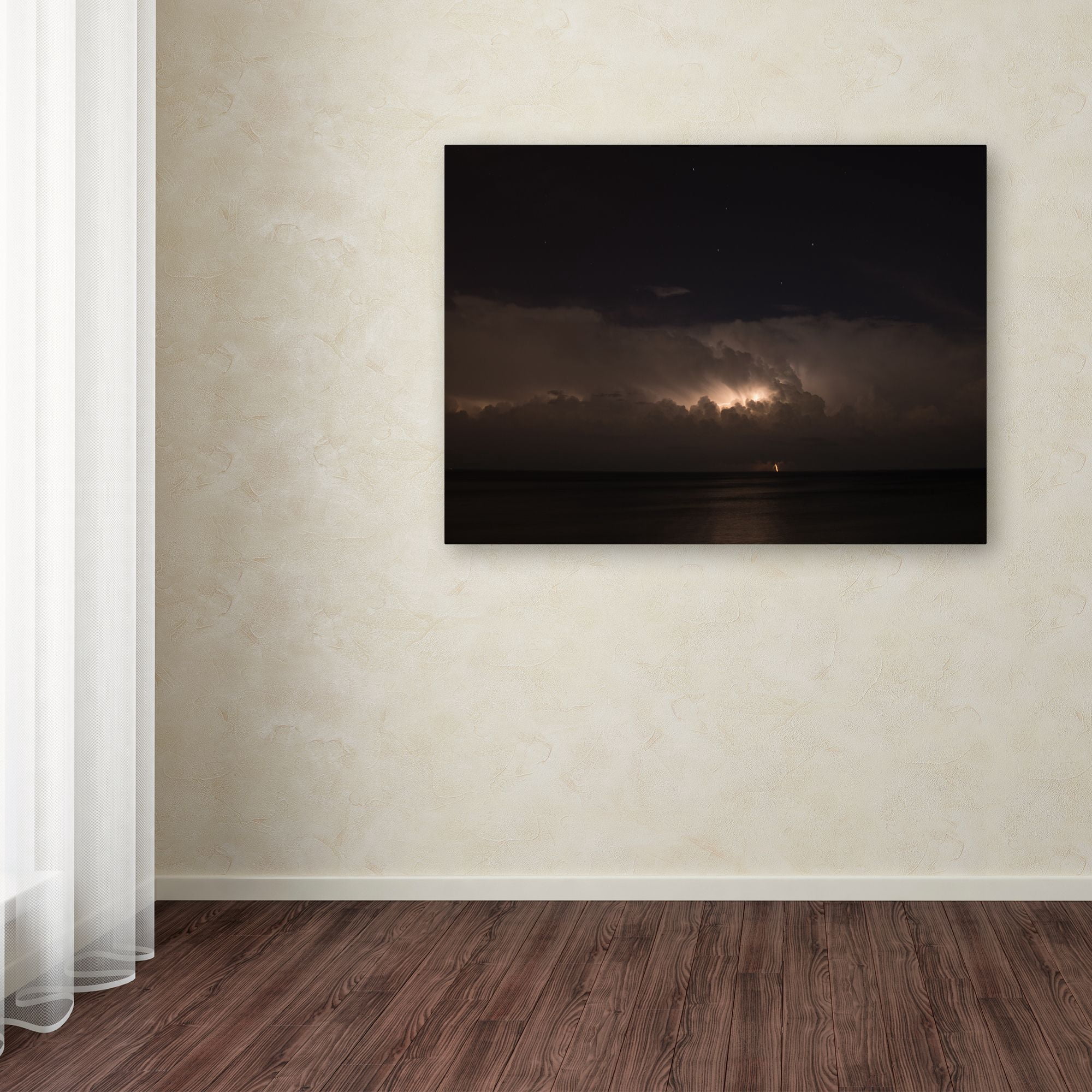 Trademark Fine Art "Big Dipper Thunderstorm" Canvas Art by Kurt Shaffer