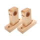 thumbnail image 5 of 2 soportes de madera para barra de cortina, soporte de extremo de madera, resistentes, fáciles de instalar. Agujero individual, 5 of 9
