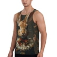 thumbnail image 2 of KLL Palatial Style Flower Rabbit Print Men's Muscle Gym Workout Stringer Tank Tops Bodybuilding Fitness T-Shirts Tank Tops Men-X-Large, 2 of 7