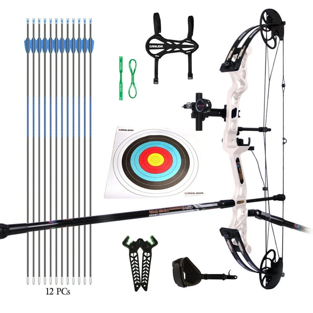Sanlida Hero X8 Beginner Target Compound Bow and Arrow Kit for Kids