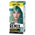 thumbnail image 2 of Got2b Color Remix, Customizable Semi-Permanent Hair Color, Peacock Teal 097, 2 of 7