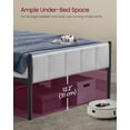 thumbnail image 7 of VASAGLE Twin Bed Frame with Upholstered Headboard, Metal Bed Frame Twin Size with Footboard, 550 lb Weight Capacity, Steel Slats, Easy Assembly, No Box Spring Needed, Dove Gray, 7 of 7