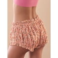 thumbnail image 6 of Suagox Women's Lounge Shorts Casual Cherry Print Elastic Waist Ruffled Bloomers for Summer, 6 of 9