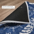 thumbnail image 6 of Addison Rugs Dream Shag Premium Machine Washable Transitional Nautical Navy Rectangle Rug, 8' x 10', 6 of 8