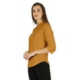 thumbnail image 3 of Inkmeso Stylish Mandarin Collar Top For Women Casual Solid Relaxed-Fit Zipper Front Tunic, 3 of 7