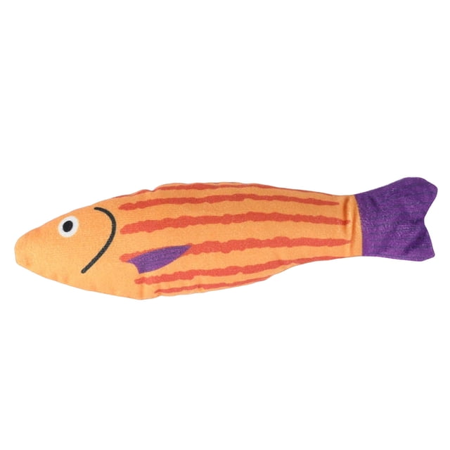 1PCS Jouets pour Chat Qui Couinent, Jouets à Mâcher pour Chat, Jouets à Mâcher Poisson Mieux Résistant pour Animaux, Jouet Interactif en Peluche Poisson Dessin Animé pour Chats