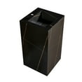 thumbnail image 6 of Fine Fixtures Grand Pedestal 18" Wide Black With Copper Grains Sintered Stone, 6 of 6
