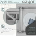 thumbnail image 4 of Azuni Topmount 31 1⁄4 Pouces Bol Simple en Acier Inoxydable Poste de Travail Évier de Cuisine avec 4 Accessoires C430L, 4 of 14