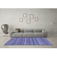 thumbnail image 3 of Ahgly Company Machine Washable Indoor Square Oriental Blue Modern Area Rugs, 7' Square, 3 of 4