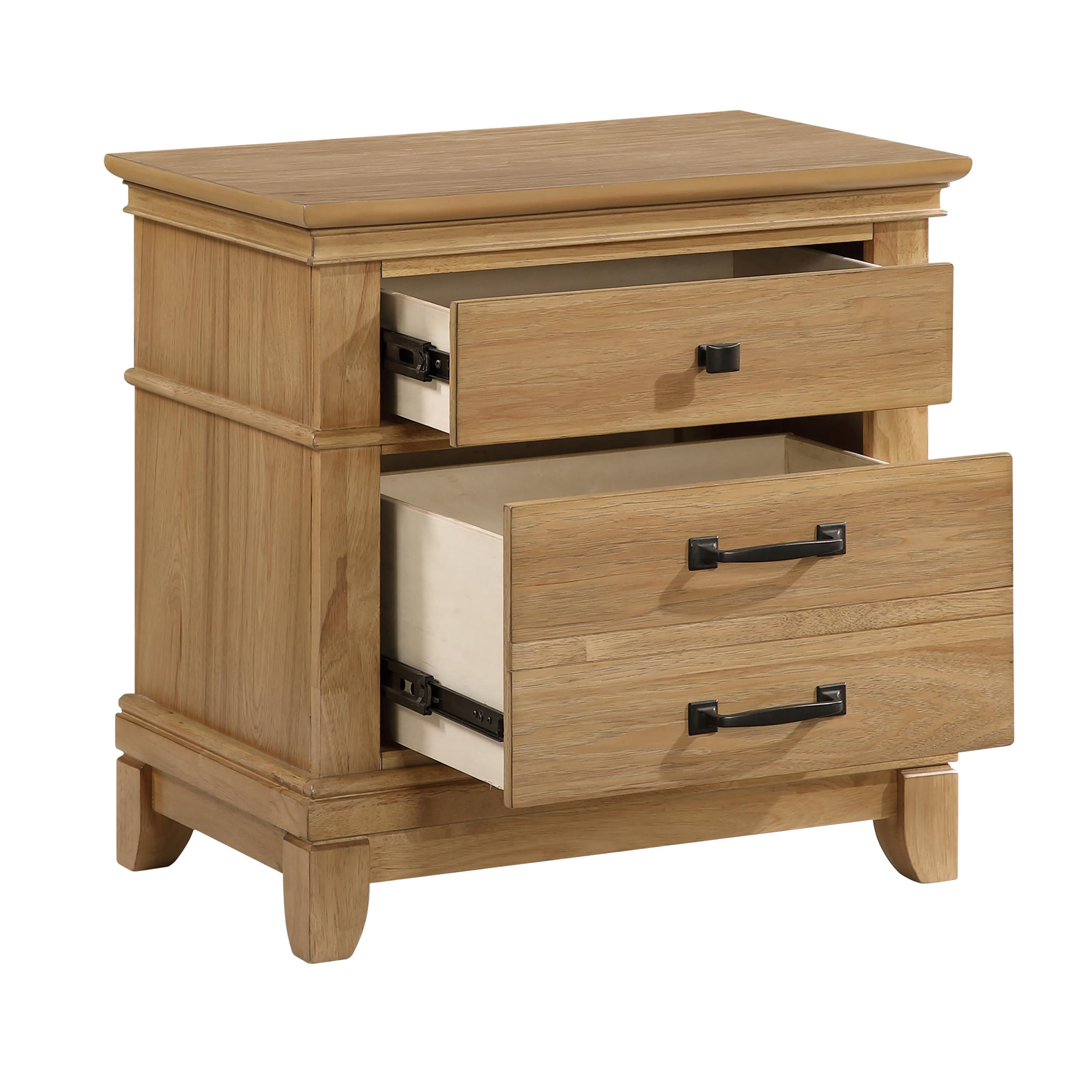 New Classic Furniture Sunstone Wood 3-Drawer Nightstand in Honey