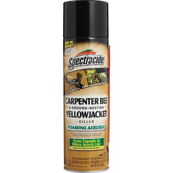 Spectracide Carpenter Bee & Ground-Nesting Yellowjacket Killer Foaming Aerosol HG-53371 Pack of 3