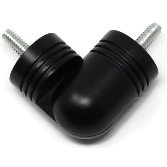 Urbanest Hinged Elbow Connector for Corner Rod, Black, 1 1/8"