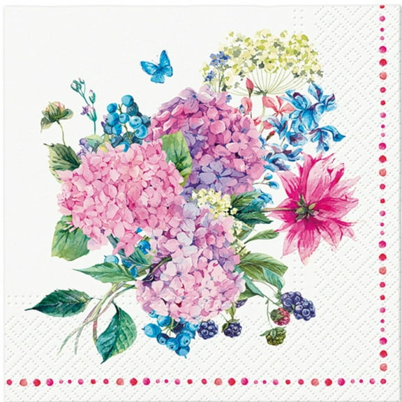 Keep Unique Floral Decoupage Decorative Paper Napkins, 3-Ply, 13x13, 20 Count