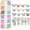 Mixed 108PCS, variant on 60 Pcs Butterfly Acrylic Nails, 3D Aurora Butterfly Nail Charms, Glitter Clear Butterfly Nail Designs, Colorful Butterfly Acrylic for Nail Art Decoration & DIY Crafting Design