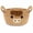 Khaki, variant on Adorable Highland Cow Easter Basket in Khaki - Woven Cotton Storage Bin with Embroidered Details & Ear Handles, Perfect for Nursery Decor, Baby Shower Gifts & Holiday Organizing, 10.7"D x 6.7"H