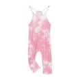thumbnail image 6 of Jalioing Little Girls Casual Jumpsuit Spaghetti Strap Rompers Sleeveless Long Pants Bodysuit, 6 of 6