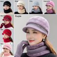 thumbnail image 2 of Fashion Women Scarves Keep Warm Peaked Cap Knitted Hat Beanies Hats Winter Hat BEIGE, 2 of 8