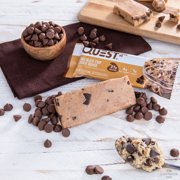 Quest Protein Bar, Chocolate Chip Cookie Dough Flavored, 21g Protein, Gluten Free, 4 Count