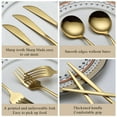 thumbnail image 5 of ReaNea 60 Piece Luxurious Modern Mirror Polish Stainless Steel Cutlery Set (Service for 20), 5 of 7