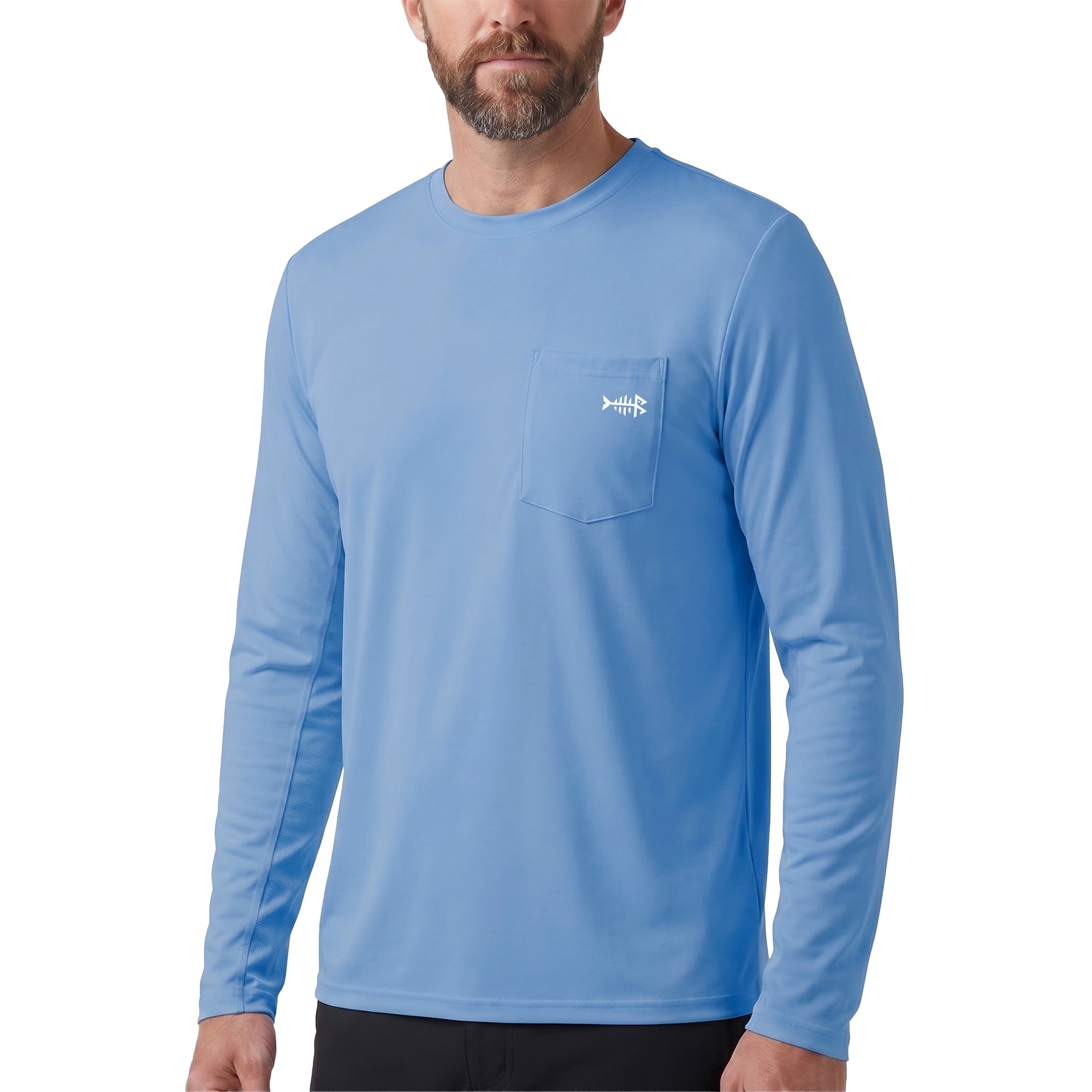 Bassdash Men’s UPF 50+ Performance Long Sleeve T-Shirt UV Sun Protection Fishing Hiking Sports Shirts