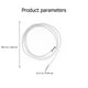 thumbnail image 2 of OULII 4Pcs White Rubber Rope Accessories Replacement Cord for Deck Chair Chaise Longue, 2 of 5