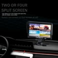 thumbnail image 4 of 7" Car Monitor 2CH AHD Display For Front Rear Side View Back Up Camera 4 Pin wire connector camera ,Clear Images, 4 of 7