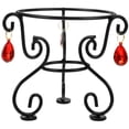 thumbnail image 5 of Raindrops Metal Garden Gazing Globe Stand - Multi-Functional Decorative Sphere Holder Base for Outdoor and Indoor Use, 5 of 8