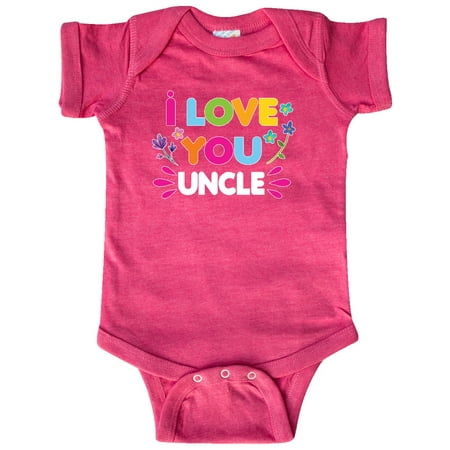 

Inktastic I Love You Uncle with Flowers Gift Baby Girl Bodysuit