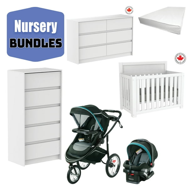 Bebelelo Set of 6 Baby Nursery Bundle 91 with Graco Modes Jogger