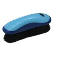 thumbnail image 2 of Showman Extra Soft Horse Hair Finishing Brush w/ Grip Dot Handle (Blue), 2 of 2