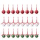 thumbnail image 1 of Moyic 24 Uds campana de Navidad rojo blanco verde Metal cascabeles árbol de Navidad colgante adorno decoración de Navidad para el hogar Kits de decoración para fiestas Moyic HA008305-00B, 1 of 6