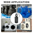 thumbnail image 6 of Uxcell 2 Pcs CD60 Run Capacitor, 100uF 250VAC 50/60Hz 2 Wires CD60 Motor Starting Capacitor for Washing Machine, Air Compressor, Refrigerator, Black, 6 of 6