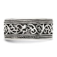 thumbnail image 4 of Auriga 925 Sterling Silver Antiqued Band for Women Size- 9, 4 of 6