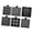 Black, variant on Sticky Note Stencil Includes Base And Templates For Organized Memo Note Pad