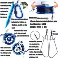 thumbnail image 3 of EDTara 5m Portable Fishing Stringer With Marker Buoys Adjustable Length 7-snap Stringer Outdoors Fishing Equipment, 3 of 9
