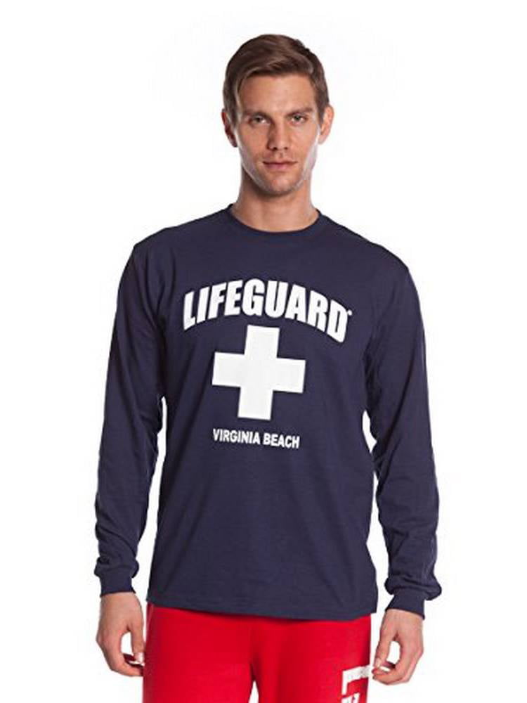 Lifeguard Long-Sleeve Printed Tee Shirt, Red T-Shirt for Men, Guys ...