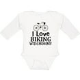 thumbnail image 3 of Inktastic Biking with Mommy Bicycle Boys or Girls Long Sleeve Baby Bodysuit, 3 of 5