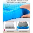 thumbnail image 6 of Gel Seat Cushion for Long Sitting,Gel Cushion for Pressure Relief,Ergonomic Comfort for Office,Car,Travel & Pregnancy,Soft Breathable & Cooling for Summer | Designed for Chairs & Long Sitting Cushion, 6 of 10