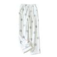 thumbnail image 1 of Douhoow Women Flannel Pajama Pants Winter Warm Sleep Pants Fleece Drawstring Trousers, 1 of 6