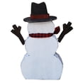 thumbnail image 4 of Wooden Snowman with Scarf Indoor Outdoor Christmas Decor, 4 of 4