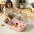 thumbnail image 4 of Tong Hamster Cage With Removable Base Quiet Exercise Wheel And Double Layer Design For Easy Cleaning And Comfortable Habitats Hamster Cage With Activity, 4 of 6