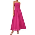 thumbnail image 1 of Vestido PRETTYGARDEN de chifón para mujer, sin tirantes, para invitada a una boda, 1 of 6