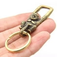 thumbnail image 3 of Brass Pure Monkey Keychain Antique Craft Lobster Clasps Keyring Key Holder Gift, 3 of 6