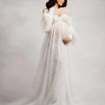 thumbnail image 5 of Lightweight Polyester Maternity Long Dress for Comfortable Pregnancy Photo Shoots Feature Stretchy Breathable Fabric, 5 of 7