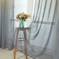 thumbnail image 2 of Sheer Curtains Set of 2, Yellow Gray Ombre Sheer Curtains Gradient Color Voile Window Curtains for Bedroom and Living Room, Rod Pocket  52"W x 94"H, 2 of 3