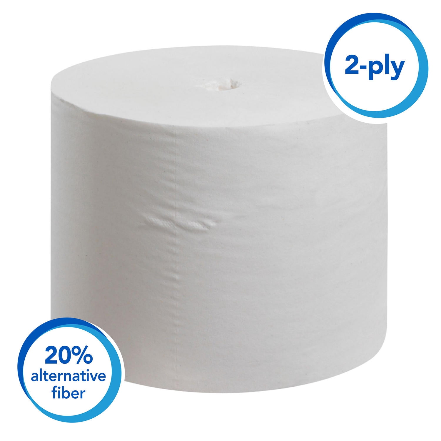 Scott Essential Extra Soft Coreless Standard Roll Bath Tissue, Septic Safe, 2-Ply, White (800 sheets/roll, 36 rolls/carton)
