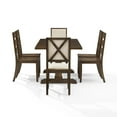 thumbnail image 5 of Crosley Furniture Joanna 7-Piece Dining Table Set in Dark Oak/Creme, 5 of 10