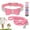 Pink, variant on Didog Bling Bowknot Suede Leather Rhinestone Dog Collar and Leash for Boy Girl Dogs
