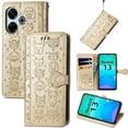 thumbnail image 2 of Funda Cartera FOXDOCK para Xiaomi Redmi 13 4G , Flip PU con Relieve de Gatos y Perros, Tarjetero y Soporte, 2 of 6