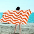 thumbnail image 7 of Mocaletto 100% Cotton Beach Towel with Towel Band(4 Pack),Oversized 35"x70" Orange Beach Towels for Adults, Soft&Absorbent Large Cotton Towels,Quick Dry Cabana Stripes Pool,Swimming,Travel Towels, 7 of 7